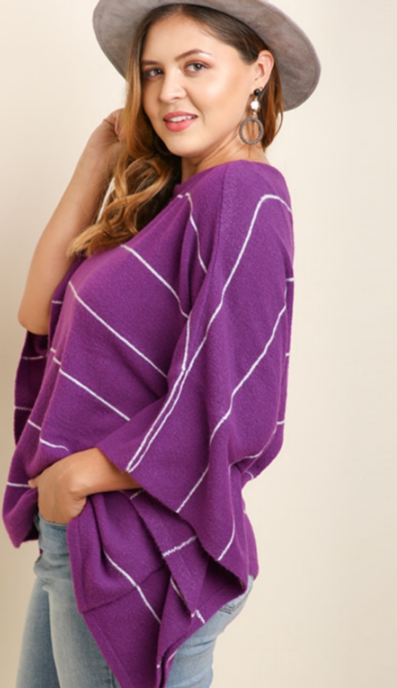 PLUS - 3/4 Dolman sleeve pull-over sweater - Picture 3 of 4